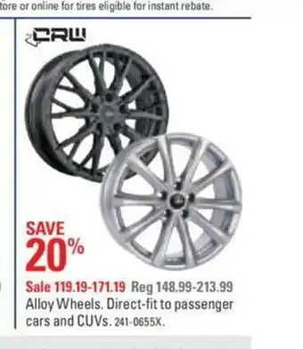 Canadian Tire Allow Wheels offer