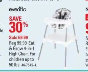 Canadian Tire Eat & Grow 4-in-1 High Chair offer