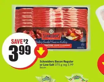 FreshCo Schneiders Bacon Regular or Low Salt offer