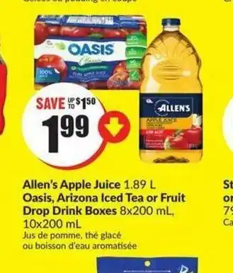 FreshCo Allen's Apple Juice offer