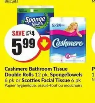 FreshCo Cashmere Bathroom Tissue Double Rolls offer
