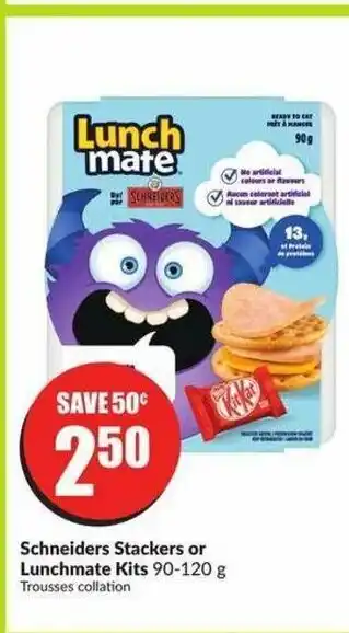 FreshCo Schneiders stackers or lunchmate kits offer