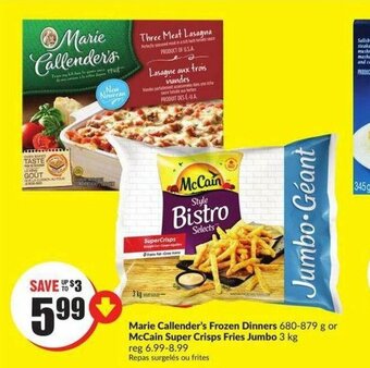 FreshCo Marie callender's frozen dinners offer