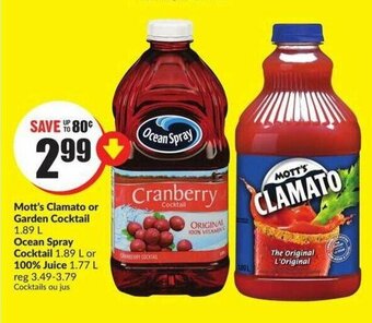 FreshCo Mott's clamato or garden cocktail offer