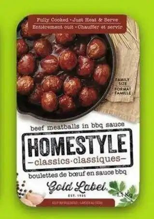 FreshCo Homestyle beef meatballs with bbq sauce offer