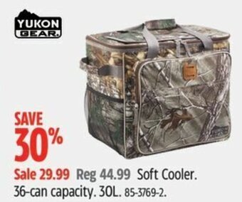 Canadian Tire Soft Cooler. 36-can capacity. 30L offer