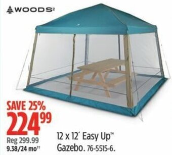 Canadian Tire 12 x 12' Easy Up™ Gazebo. offer
