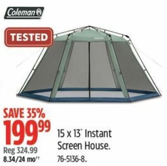 Canadian Tire 15 x 13' Instant Screen House. offer