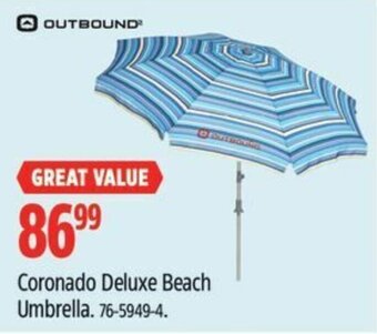 Canadian Tire Coronado Deluxe Beach Umbrella. offer