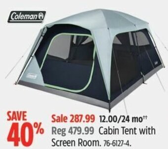 Canadian Tire Cabin Tent with Screen Room. offer