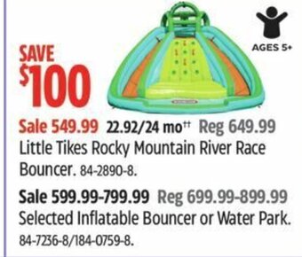 Canadian Tire Little Tikes Rocky Mountain River Race Bouncer. offer