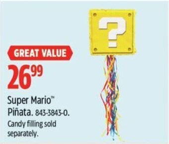 Canadian Tire Super Mario Piñata. offer