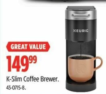 Canadian Tire K-Slim Coffee Brewer. offer