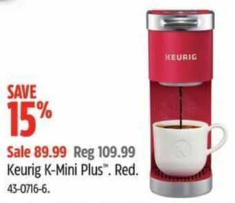 Canadian Tire Keurig K-Mini Plus™. Red. offer
