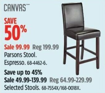 Canadian Tire Parsons Stool. Espresso. offer