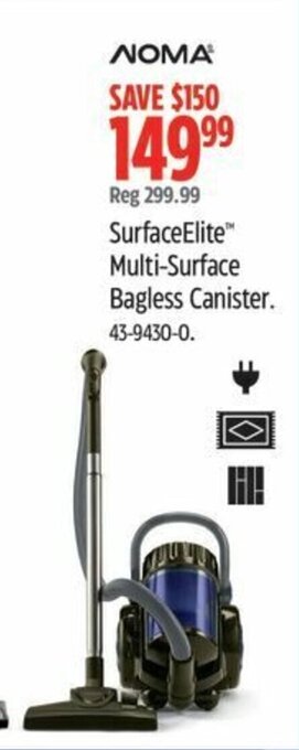 Canadian Tire SurfaceElite™ Multi-Surface Bagless Canister. offer