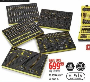Canadian Tire STANLEY BLACK CHROME SOCKET SETS offer