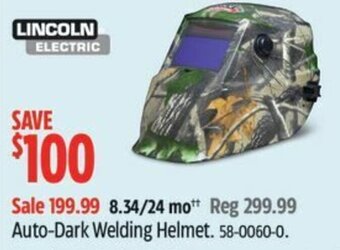 Canadian Tire Auto-Dark Welding Helmet. offer
