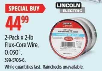 Canadian Tire 2-Pack x 2-lb Flux-Core Wire, 0,030 offer