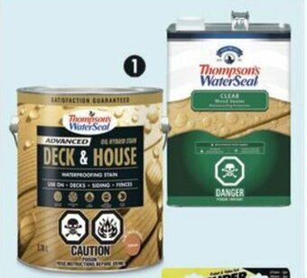 Canadian Tire Thompson's WaterSeal Wood Protection Products and Stain. offer