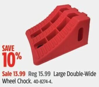 Canadian Tire Large Double-Wide Wheel Chock offer