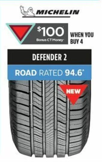 Canadian Tire DEFENDER 2 ROAD RATED 94.6* offer