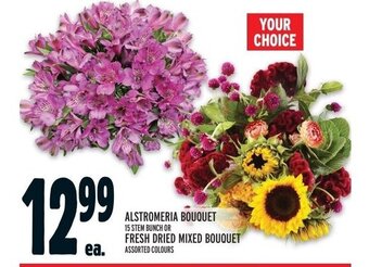 Metro ALSTROMERIA BOUQUET OR FRESH DRIED MIXED BOUQUET offer