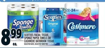 Metro SCOTTIES FACIAL TISSUE, SPONGE PAPER TOWELS OR CASHMERE BATHROOM TISSUE offer