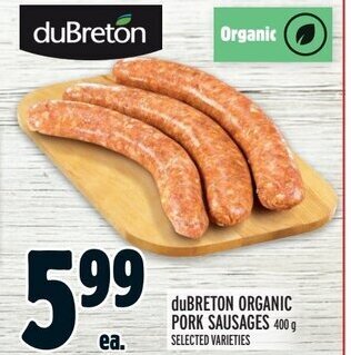 Metro ORGANIC PORK SAUSAGES 400 g offer