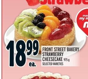 Metro FRONT STREET BAKERY STRAWBERRY CHEESECAKE offer