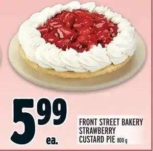 Metro FRONT STREET BAKERY STRAWBERRY CUSTARD PIE 800 g offer