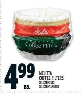 Metro MELITTA COFFEE FILTERS offer