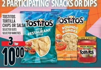 Metro TOSTITOS TORTILLA CHIPS OR SALSA offer