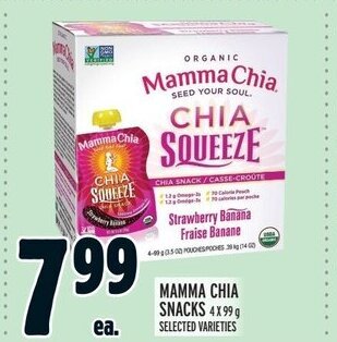 Metro MAMMA CHIA SNACKS offer