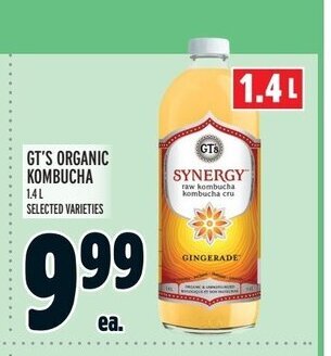 Metro GT'S ORGANIC KOMBUCHA offer