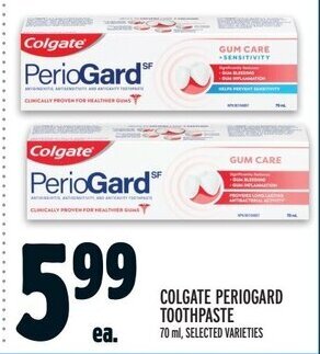 Metro COLGATE PERIOGARD TOOTHPASTE offer