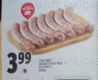 Metro STORE MADE SAUSAGES VALUE PACK offer