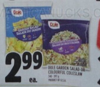 Metro DOLE GARDEN SALAD OR COLOURFUL COLESLAW offer