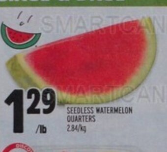 Metro SEEDLESS WATERMELON QUARTERS offer