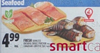 Metro FRESH SKINLESS ONTARIO TROUT PORTION offer