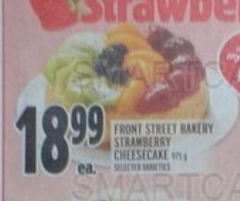 Metro FRONT STREET BAKERY STRAWBERRY CHEESECAKE offer