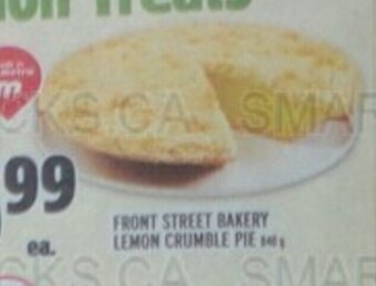 Metro FRONT STREET BAKERY LEMON CRUMBLE PIE offer