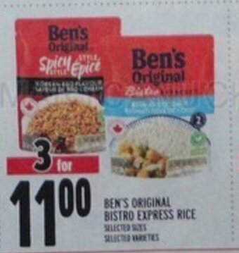 Metro BEN'S ORIGINAL BISTRO EXPRESS RICE offer