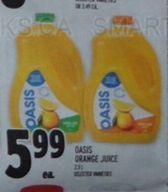 Metro OASIS ORANGE JUICE offer