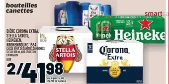 Metro BIÈRE CORONA EXTRA, STELLA ARTOIS, HEINEKEN, KRONENBOURG 1664 offer