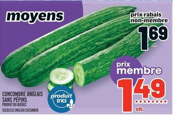 Metro CONCOMBRE ANGLAIS SANS PÉPINS offer