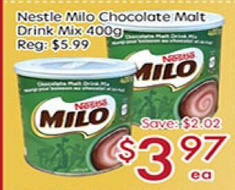 Sunny Food Mart Nestle milo chocolate malt drink mix offer