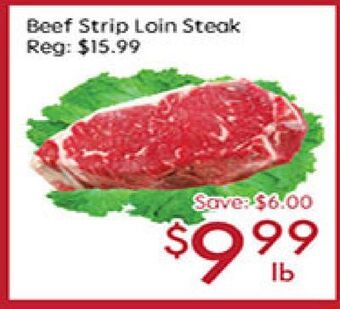 Sunny Food Mart Beef strip loin steak offer