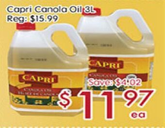 Sunny Food Mart Capri canola oil offer