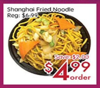Sunny Food Mart Shanghai fried noodle offer